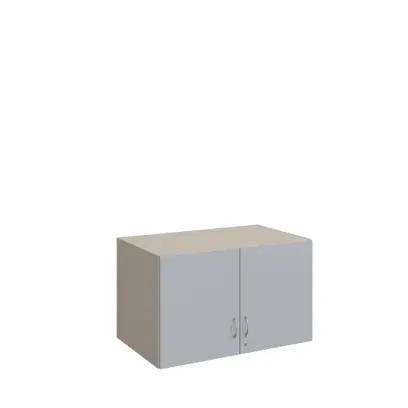 QN-100 skříňový nástavec, 2-dvéřový, 1000x600x600mm, šedá